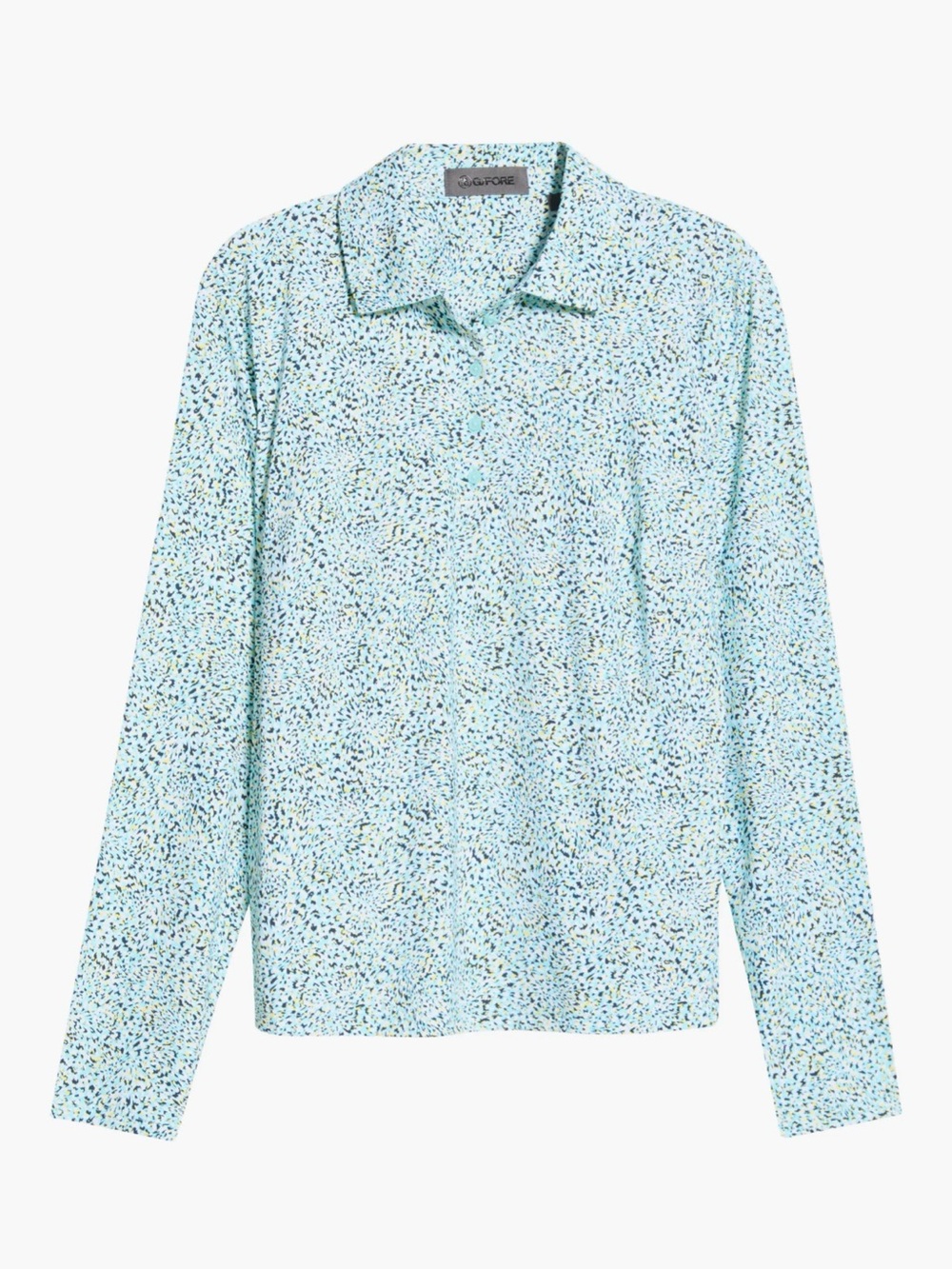 G/FORE FIREWORKS SILKY TECH NYLON LONG SLEEVE POLO, NWT